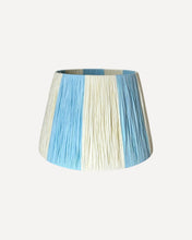 Load image into Gallery viewer, SKY/IVORY CHUNKY STRIPES LAMPSHADE