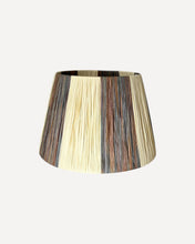 Load image into Gallery viewer, WOOD/NATURAL CHUNKY STRIPES LAMPSHADE