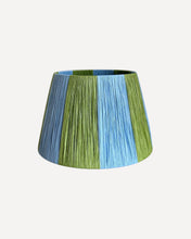 Load image into Gallery viewer, APPLE/CORNFLOWER CHUNKY STRIPES LAMPSHADE