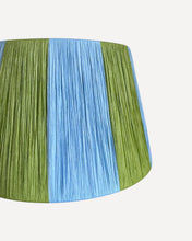 Load image into Gallery viewer, APPLE/CORNFLOWER CHUNKY STRIPES LAMPSHADE