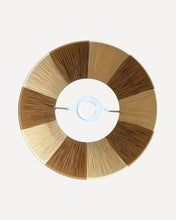 Load image into Gallery viewer, CARAMEL/NATURAL CHUNKY STRIPES LAMPSHADE