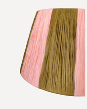 Load image into Gallery viewer, TAN/PEACH CHUNKY STRIPES LAMPSHADE