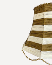 Load image into Gallery viewer, SCALLOP LAMPSHADE, TAN/IVORY