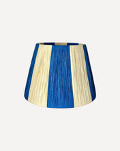 Load image into Gallery viewer, ISLAND BLUE/NATURAL CHUNKY STRIPES LAMPSHADE