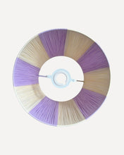 Load image into Gallery viewer, LAVENDER/BONE CHUNKY STRIPES LAMPSHADE