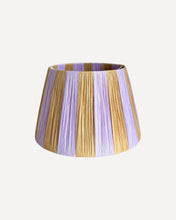 Load image into Gallery viewer, LAVENDER/CANE NARROW STRIPES LAMPSHADE