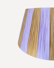 Load image into Gallery viewer, LAVENDER/CANE NARROW STRIPES LAMPSHADE