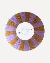 Load image into Gallery viewer, LAVENDER/CANE NARROW STRIPES LAMPSHADE