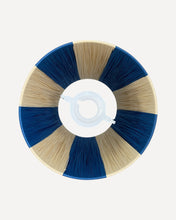 Load image into Gallery viewer, ISLAND BLUE/NATURAL CHUNKY STRIPES LAMPSHADE