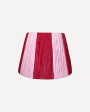 Load image into Gallery viewer, SCARLET/BLUSH CHUNKY STRIPES LAMPSHADE