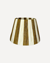 Load image into Gallery viewer, TAN/IVORY NARROW STRIPES LAMPSHADE