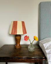 Load image into Gallery viewer, TERRACOTTA/NATURAL CHUNKY STRIPES LAMPSHADE