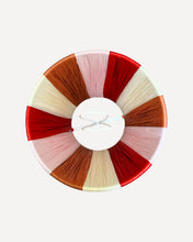 Load image into Gallery viewer, TERRACOTTA/ROSE/CHERRY/BONE NARROW STRIPES LAMPSHADE