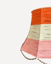 Load image into Gallery viewer, SCALLOP LAMPSHADE, TANGERINE/IVORY/PEACH
