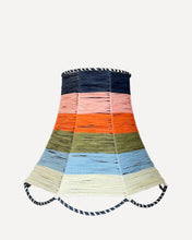 Load image into Gallery viewer, SCALLOP LAMPSHADE, MULTICOLOUR (INK/ PEACH/ TANGERINE/ OLIVE/ SKY/ IVORY)