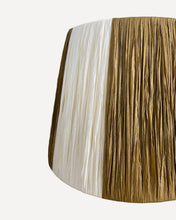 Load image into Gallery viewer, TAN/IVORY CHUNKY STRIPES LAMPSHADE