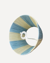 Load image into Gallery viewer, SKY/IVORY CHUNKY STRIPES LAMPSHADE