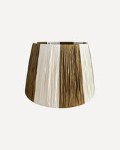 Load image into Gallery viewer, TAN/IVORY CHUNKY STRIPES LAMPSHADE
