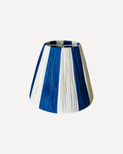 Load image into Gallery viewer, ISLAND BLUE/BONE NARROW STRIPES LAMPSHADE
