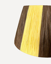 Load image into Gallery viewer, CHOCOLATE/PRIMROSE CHUNKY STRIPES LAMPSHADE
