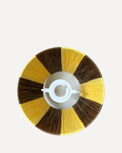 Load image into Gallery viewer, CHOCOLATE/PRIMROSE CHUNKY STRIPES LAMPSHADE
