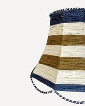 Load image into Gallery viewer, SCALLOP LAMPSHADE, INK/IVORY/TAN
