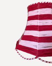 Load image into Gallery viewer, SCALLOP LAMPSHADE, SCARLET/BLUSH
