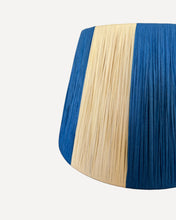 Load image into Gallery viewer, ISLAND BLUE/NATURAL CHUNKY STRIPES LAMPSHADE
