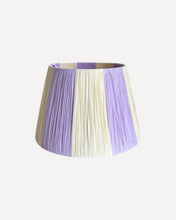 Load image into Gallery viewer, LAVENDER/BONE CHUNKY STRIPES LAMPSHADE
