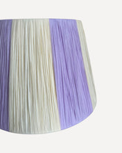 Load image into Gallery viewer, LAVENDER/BONE CHUNKY STRIPES LAMPSHADE
