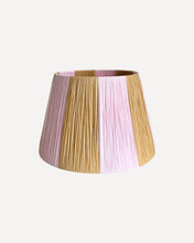 Load image into Gallery viewer, ROSE/CANE CHUNKY STRIPES LAMPSHADE
