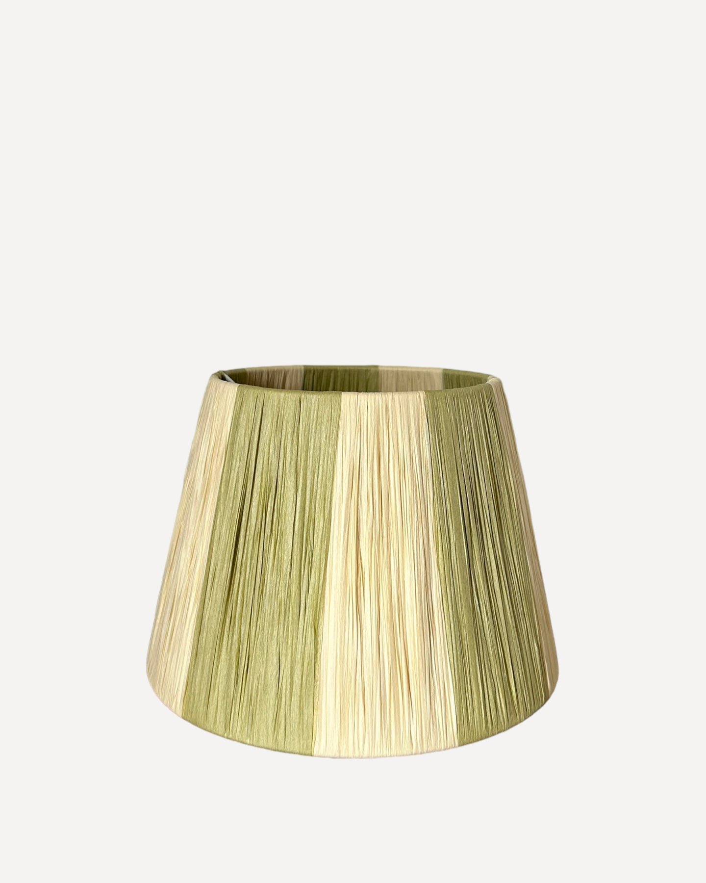 SAGE/NATURAL CHUNKY STRIPES LAMPSHADE