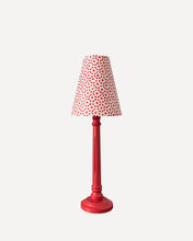 Load image into Gallery viewer, TALL WOOD TABLE LAMP, BERRY RED
