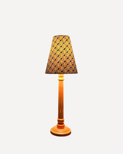 Load image into Gallery viewer, TALL WOOD TABLE LAMP, ORANGE
