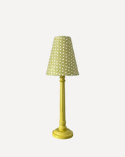 Load image into Gallery viewer, TALL WOOD TABLE LAMP, YELLOW/GREEN
