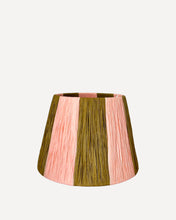 Load image into Gallery viewer, TAN/PEACH CHUNKY STRIPES LAMPSHADE
