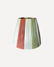 Load image into Gallery viewer, TERRACOTTA/BONE/SAGE NARROW STRIPES LAMPSHADE
